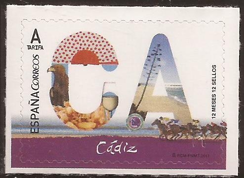 12 meses 12 sellos. Cádiz  2017  0,50 €