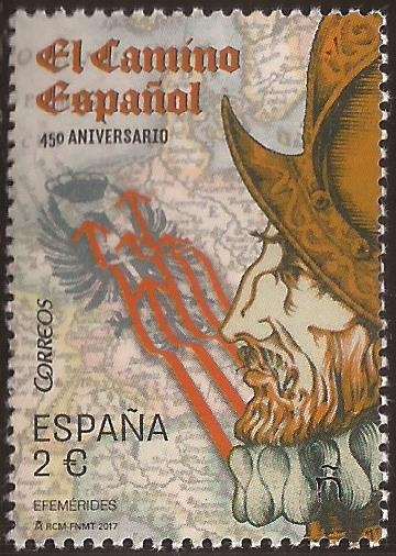 450 aniversario apertura del Camino Español  2017  2,00€