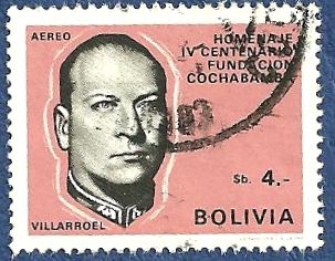 BOLIVIA IV Centenario fundación Cochabamba Villaroel 4 aéreo (2)