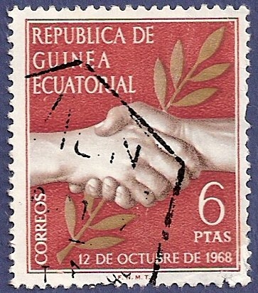 GUINEA EC Día de la Independencia 12 octubre 1968 6 ptas