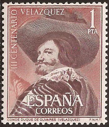 III Centenario de la muerte de Velázquez   1961  1 pta