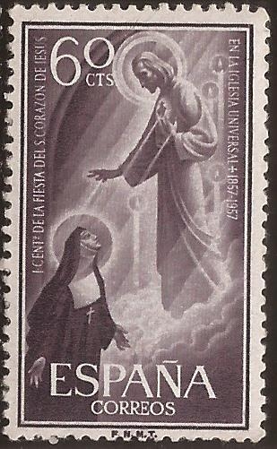 I Centenario de la Fiesta del S Corazón de Jesús  1957  60 cts