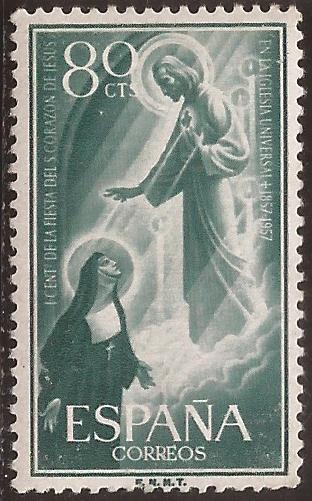 I Centenario de la Fiesta del S Corazón de Jesús  1957  80 cts