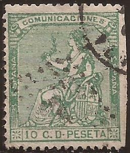 Alegoría de España  1873  10 cents
