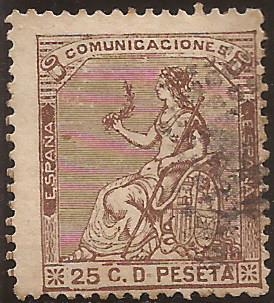 Alegoría de España  1873  25 cents