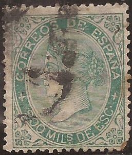 Isabel II  1869  200 mils de escudo