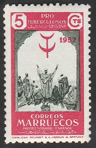 marruecos protectorado español - 361 - Pro tuberculosos