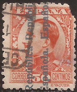 Alfonso XIII habilitado República Española  1931  50 cts