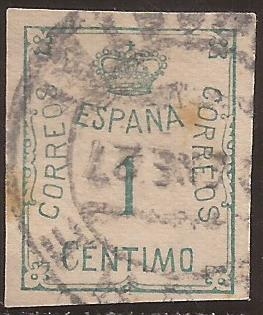 Corona y cifra  1920  1 cent