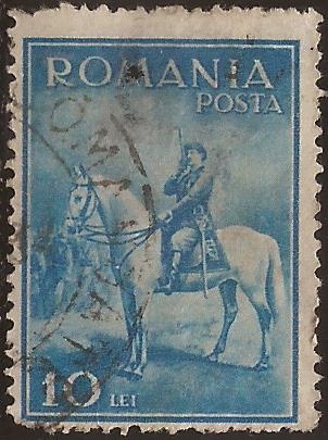 Carlos II a caballo   1932  10 lei