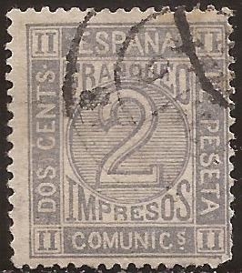 Franqueo Impresos  1872  2 cts