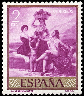 ESPAÑA SEGUNDO CENTENARIO NUEVO Nº 1218 ** 2P MALVA GOYA