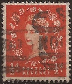 Elisasbeth II  1958   1/2 penique