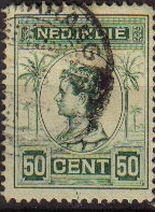 HOLANDA INDIAS Netherlands Indies 1914 Scott 131 Sello Reina Guillermina Wilkelmina usado