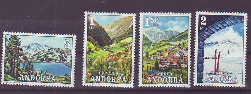 ANDORRA ESP Nº73/76 ** PAISAJES