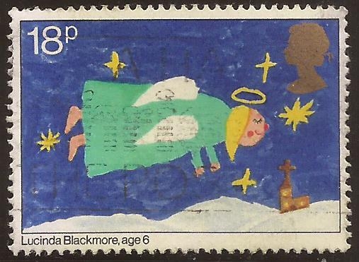 Navidad. Diseño de Lucinda Blackmore, 6 años   1981  18 penique