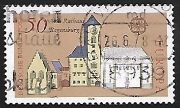 Europa - Torre vieja de ayuntamiento de Regensburg