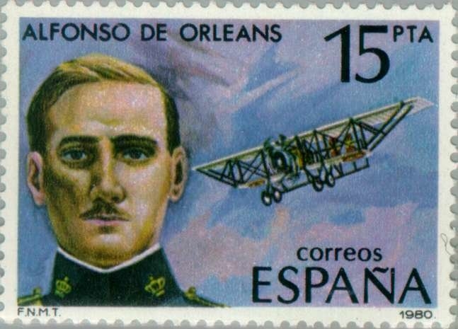 PIONEROS AVIACIÓN ESPAÑOLA Alfonso de Orleans