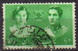 IRAN 1939 Scott 873 Sello 30d Corona, Principe y Princesa Fawziya Usado