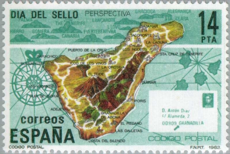 DIA DEL SELLO-1982 Isla de Tenerife