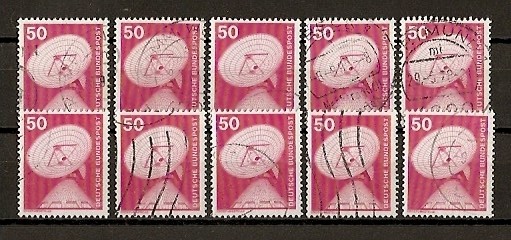 Ciencia y Tecnica./ Ficha con diez sellos.