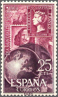 ESPAÑA 1964 1595 Sello Nuevo Día Mundial del Sello