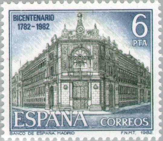 TURISMO - 1982 Banco de España (Madrid)