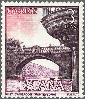 ESPAÑA 1965 1651 Sello Nuevo Serie Turistica Pazo Fefiñanes Cambados Pontevedra