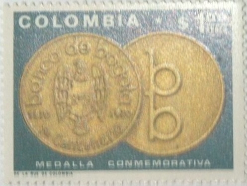 Medalla conmemorativa Banco de Bogota