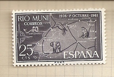 Rio Muni, XXV Aniversario Exaltación Franco