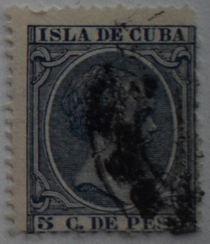 5 centimos de peso Isla de Cuba