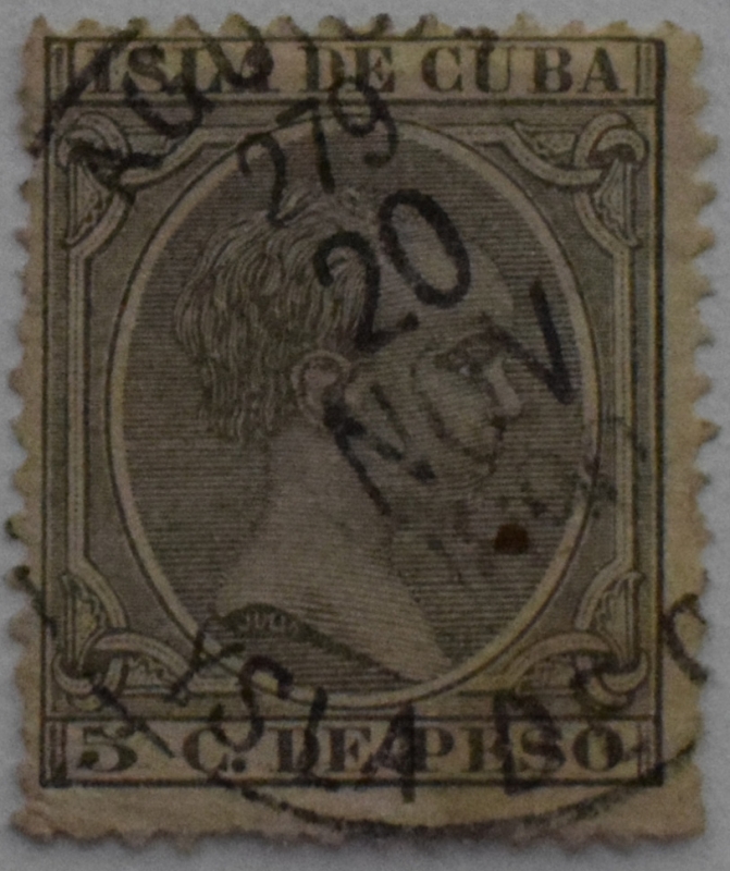 5 centimos de peso Isla de Cuba