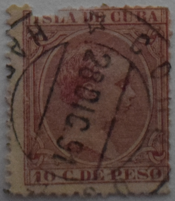 10 centimos de peso Isla de Cuba