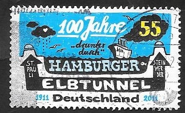 2715 - Centº del túnel Elbe de Hamburgo 