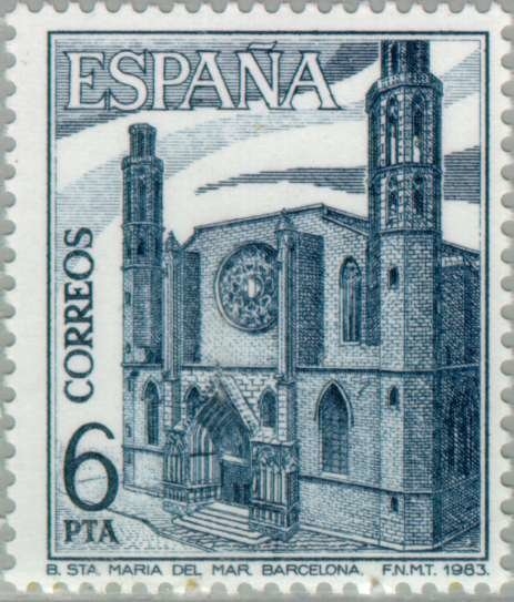 TURISMO-1983 (Basílica Sta. Mª del Mar-Barcelona)