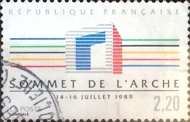 Intercambio 0,35 usd 2,20 francos 1989
