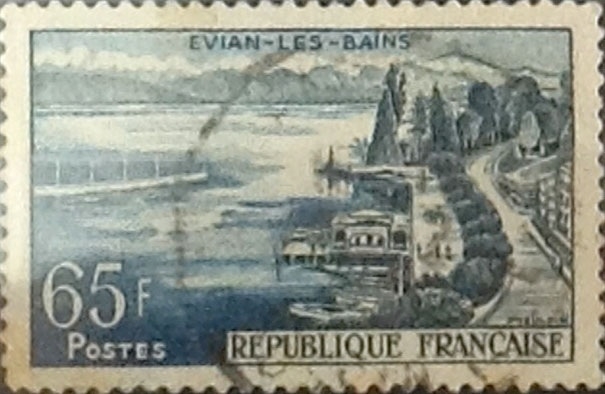 Intercambio 0,35 usd 65 francos 1957