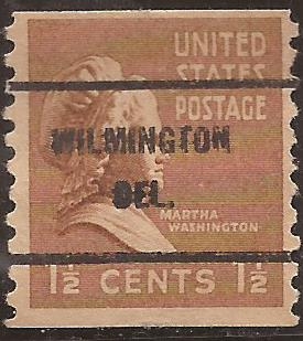 Marta Washington  1938 1 1/2 centavos  perf 10 vertical