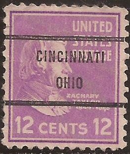Zachary Taylor  1938  12 centavos