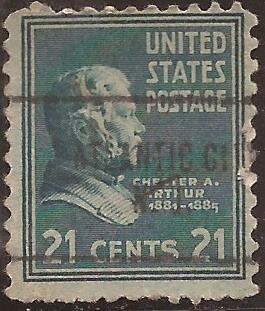 Chester Alan Arthur  1938  21 centavos