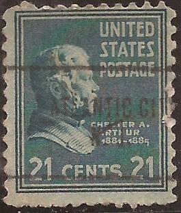 Chester Alan Arthur  1938  21 centavos