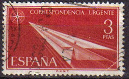 ESPAÑA 1965 1671 Sello Correspondencia Urgente Usado Yv1331