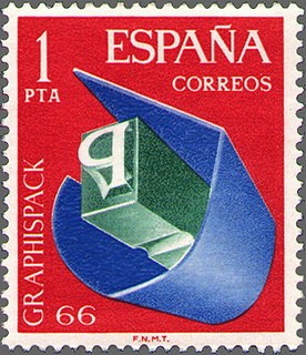 ESPAÑA 1966 1709 Sello Nuevo Artes Graficas GRAPHISPACK66