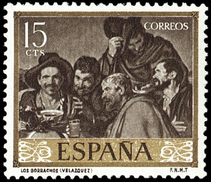 ESPAÑA SEGUNDO CENTENARIO NUEVO Nº 1238 ** 15C CASTAÑO OSCURO VELAZQUEZ