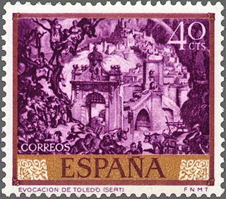 ESPAÑA 1966 1711 Sello Nuevo Pintor José Mª Sert Evocación de Toledo