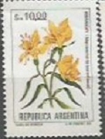 Serie Flores Pesos Argentinos 10 Amancay SCOTT 1439 (0.80)