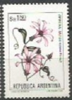 Serie Flores Pesos Argentinos 1 Lapacho Negro SCOTT 1435