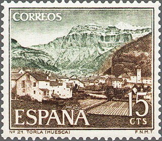 ESPAÑA 1966 1727 Sello Nuevo III Serie Turistica Torla (Huesca)