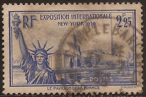 Exposición Internacional, New York  1939  2,25 Fr