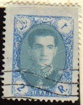 IRAN 1957 Scott 1088 Sello Usado Mohammad Shah Reza Pahlavi Stamp